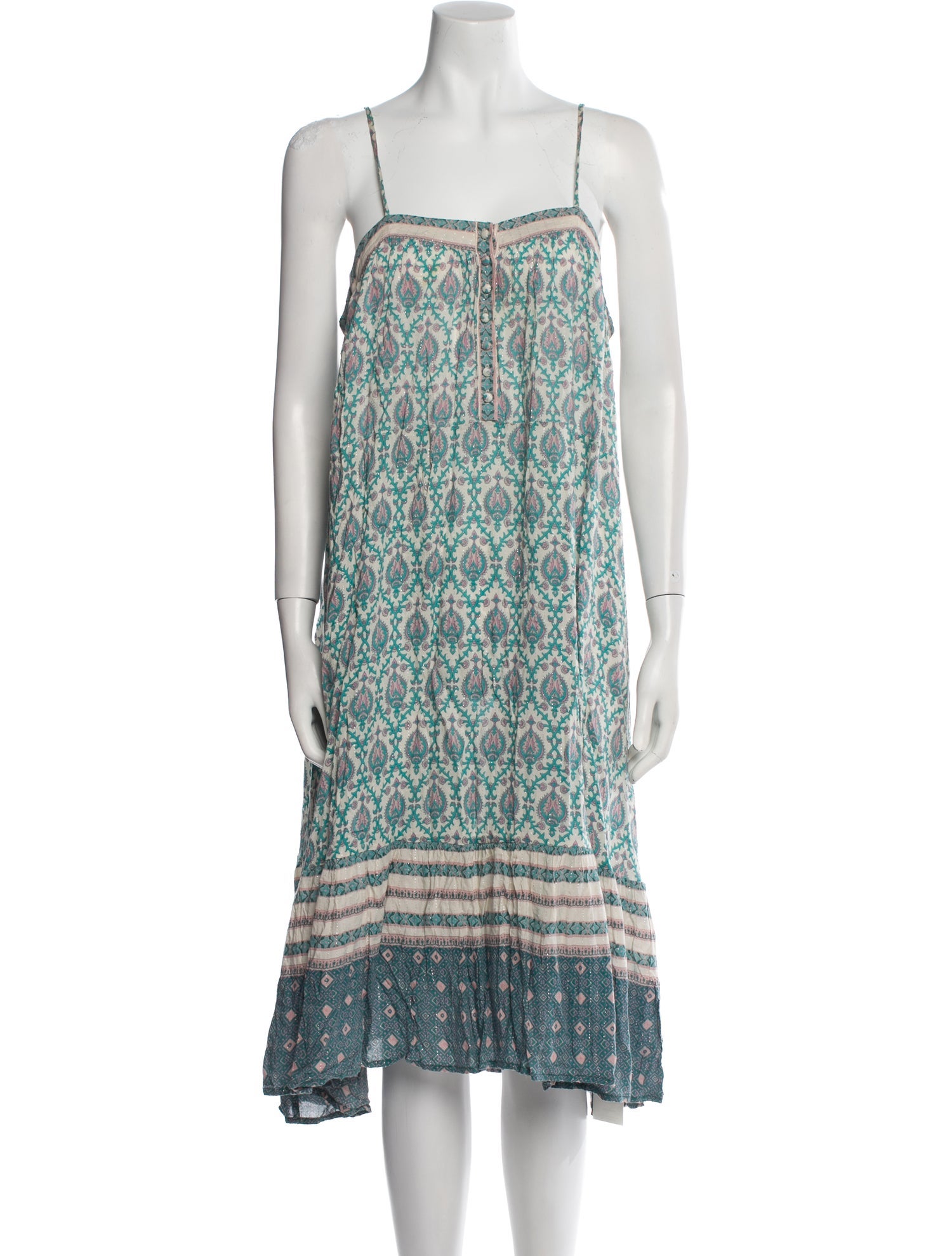 Spell Printed Midi Length Dress