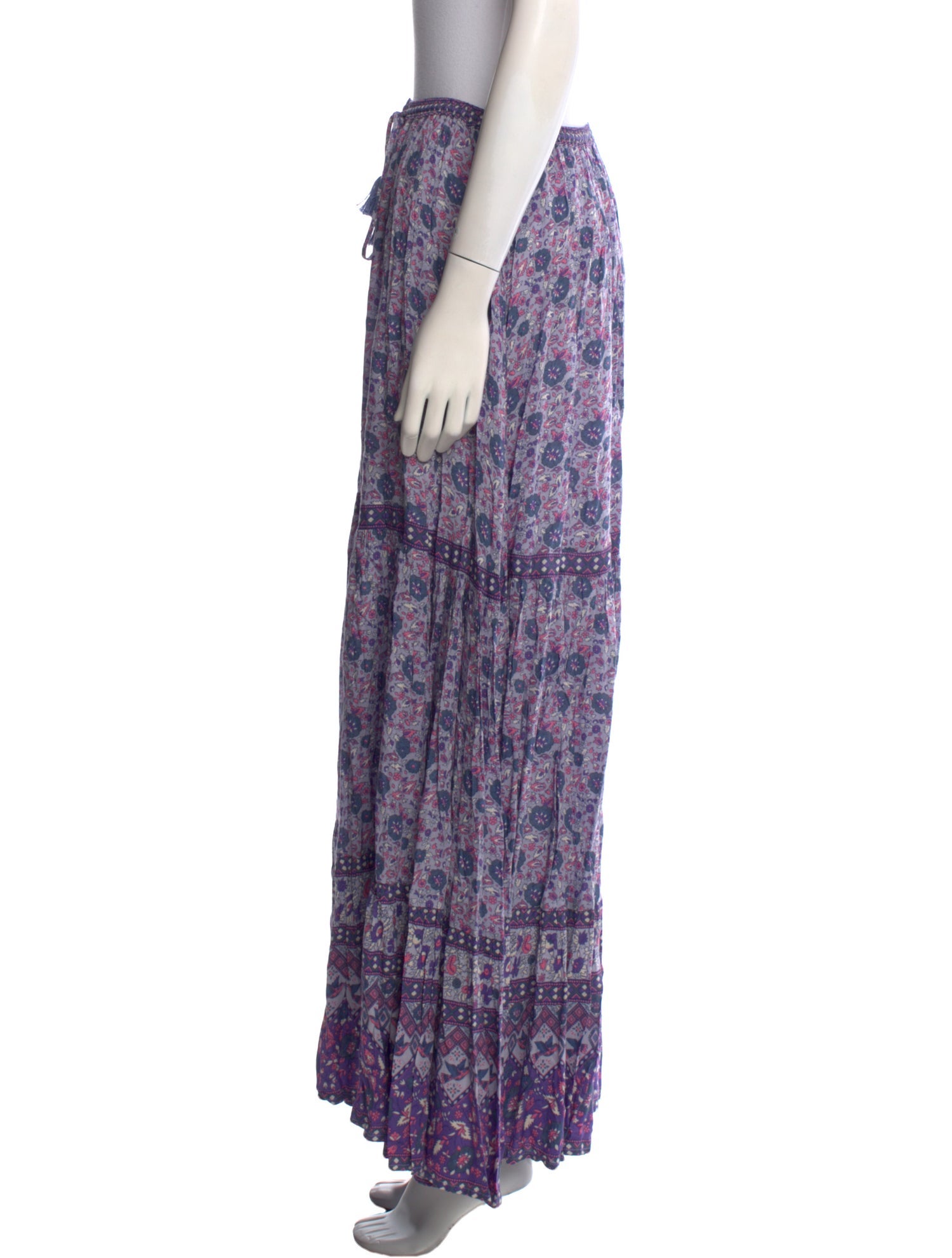 Spell Printed Midi Length Skirt