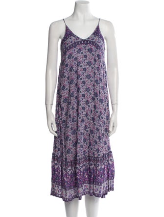 Spell Floral Print Midi Length Dress