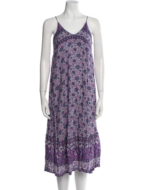 Spell Floral Print Midi Length Dress