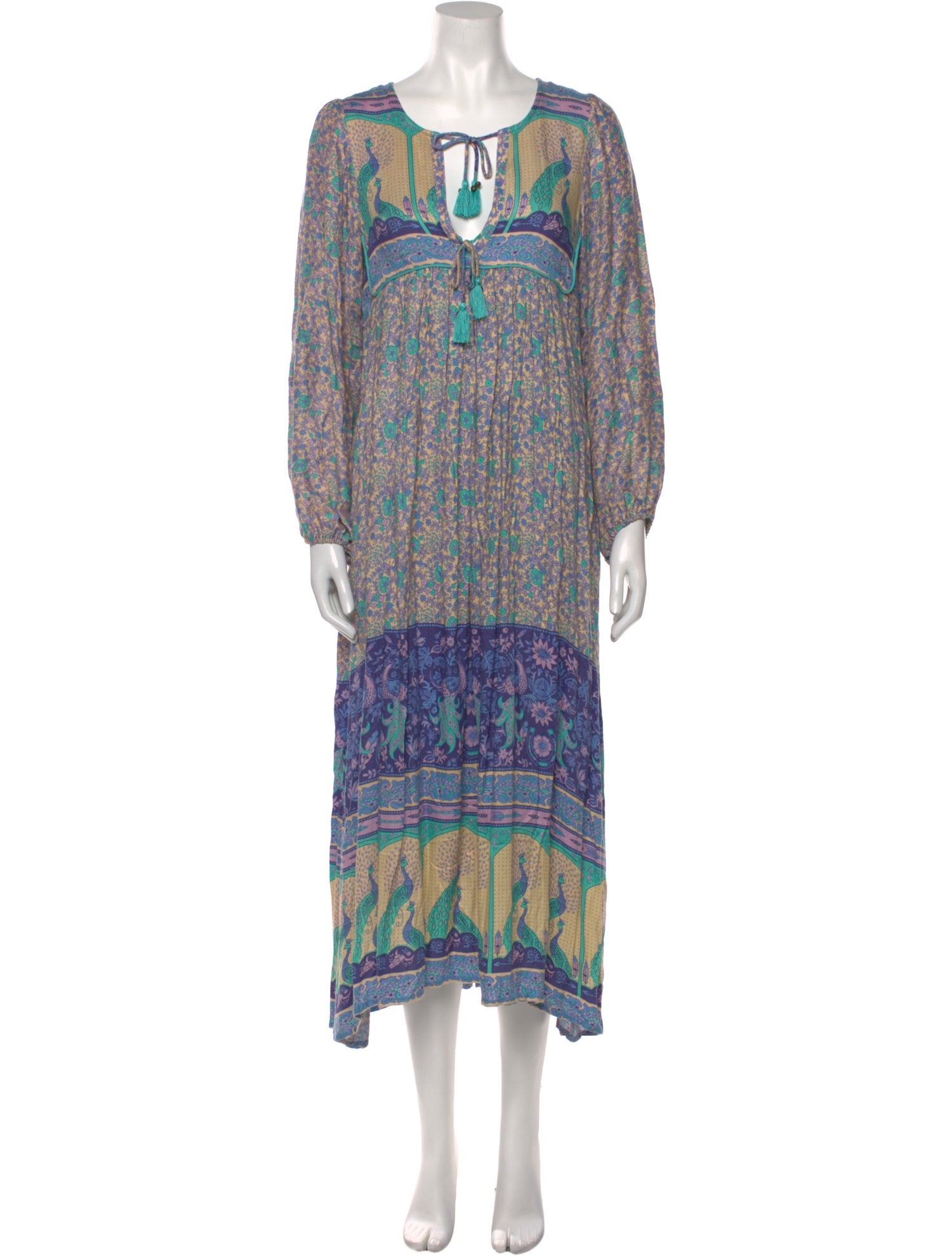 Spell Paisley Print Midi Length Dress