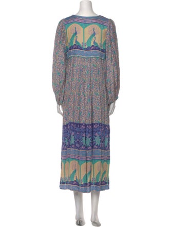 Spell Paisley Print Midi Length Dress