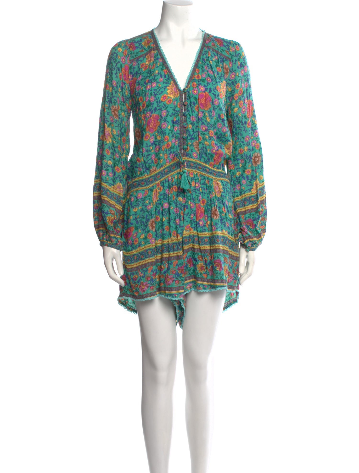 Spell Floral Print V-Neck Romper w/ Tags