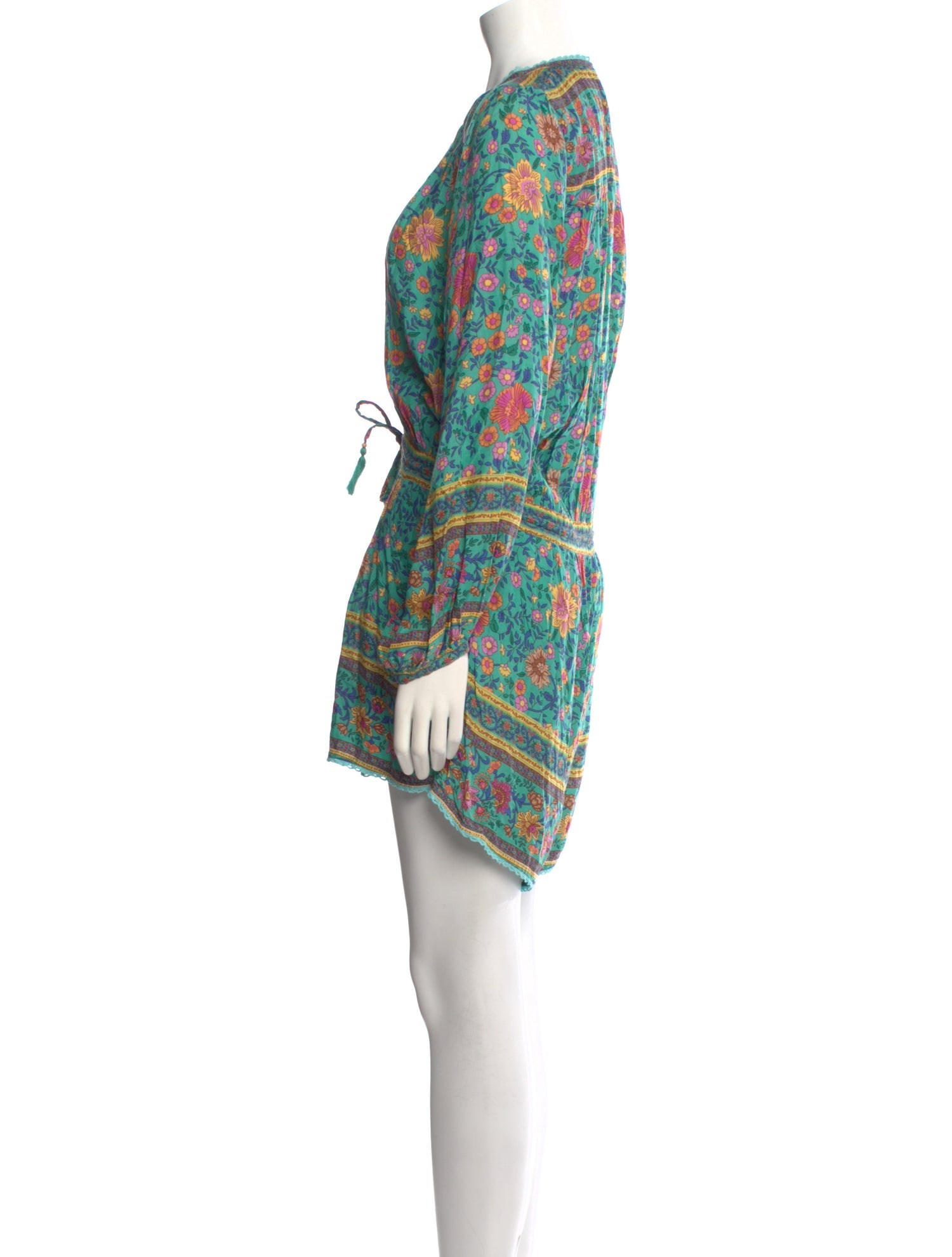 Spell Floral Print V-Neck Romper w/ Tags