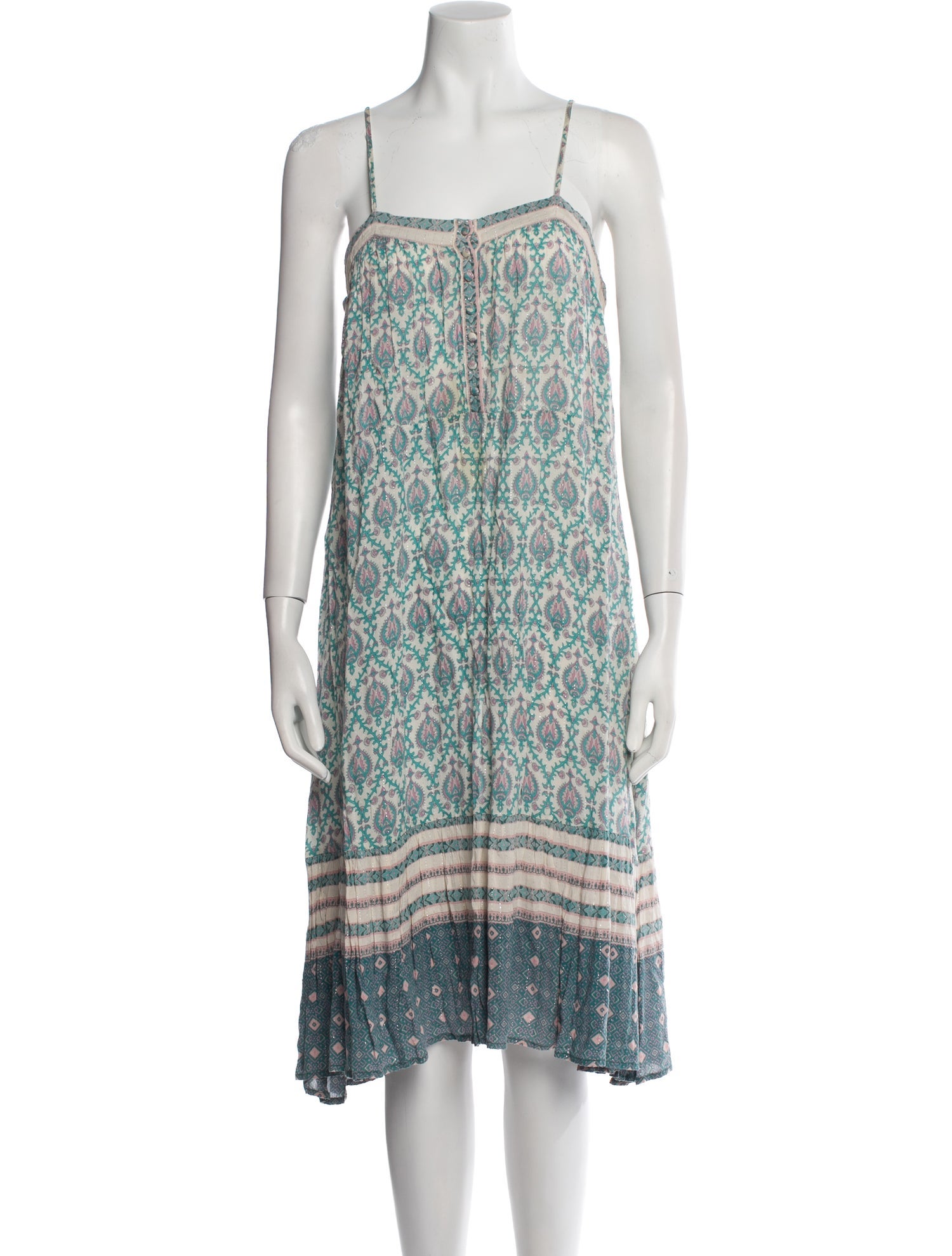 Spell Printed Knee-Length Dress