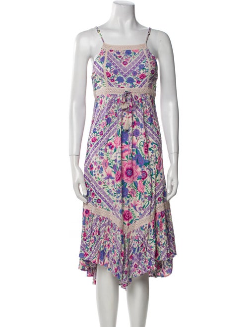 Spell Floral Print Midi Length Dress