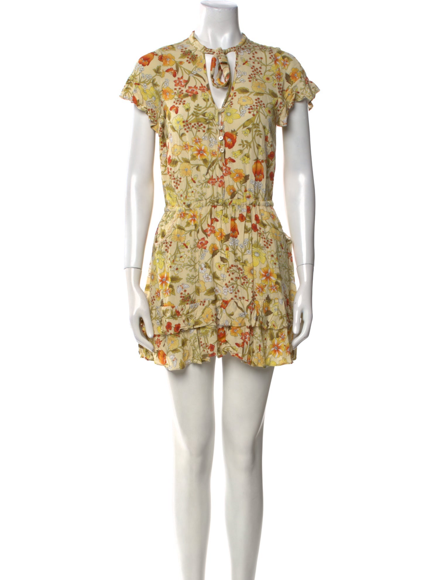 Spell Floral Print Mini Dress