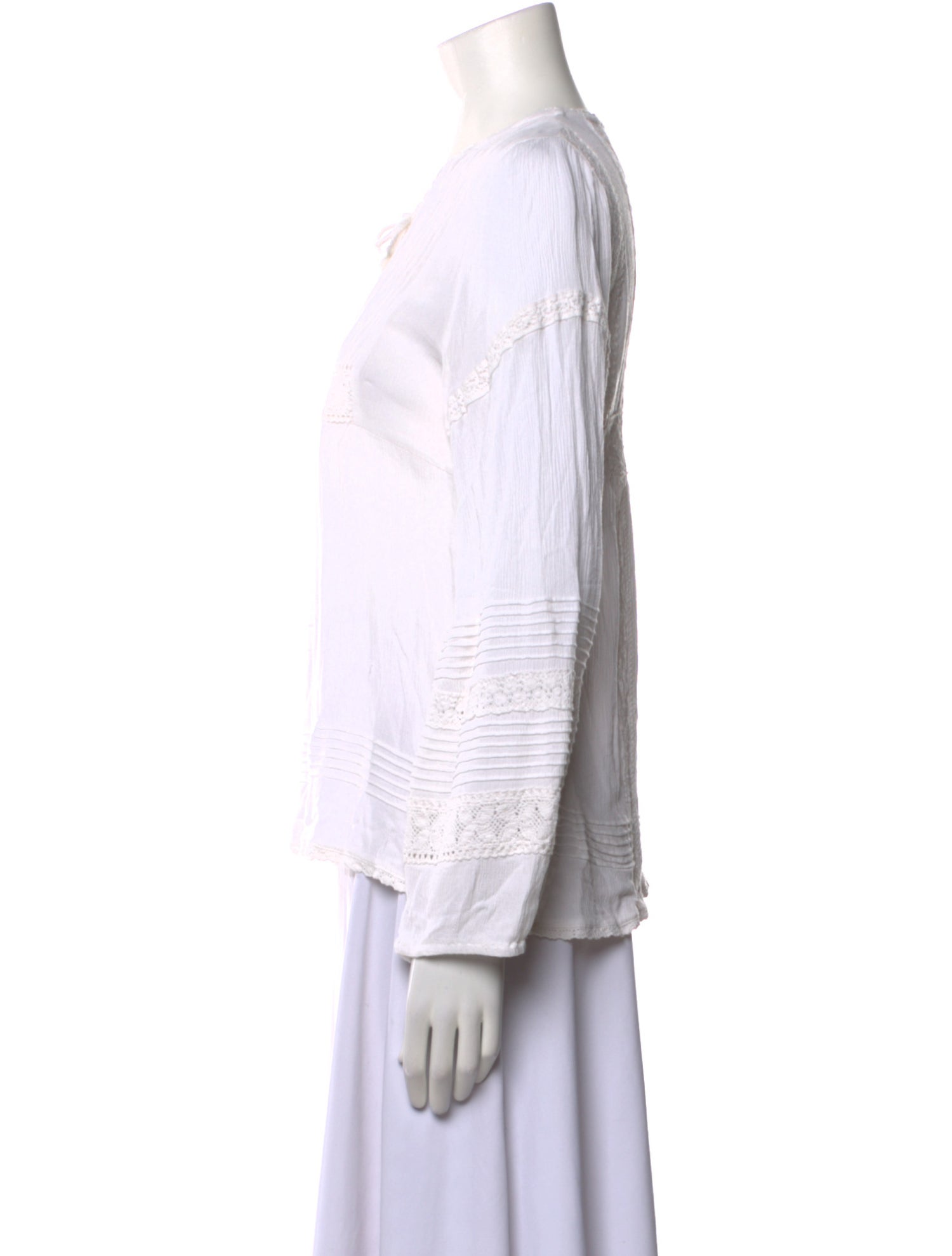 Spell Tie Neck Long Sleeve Blouse