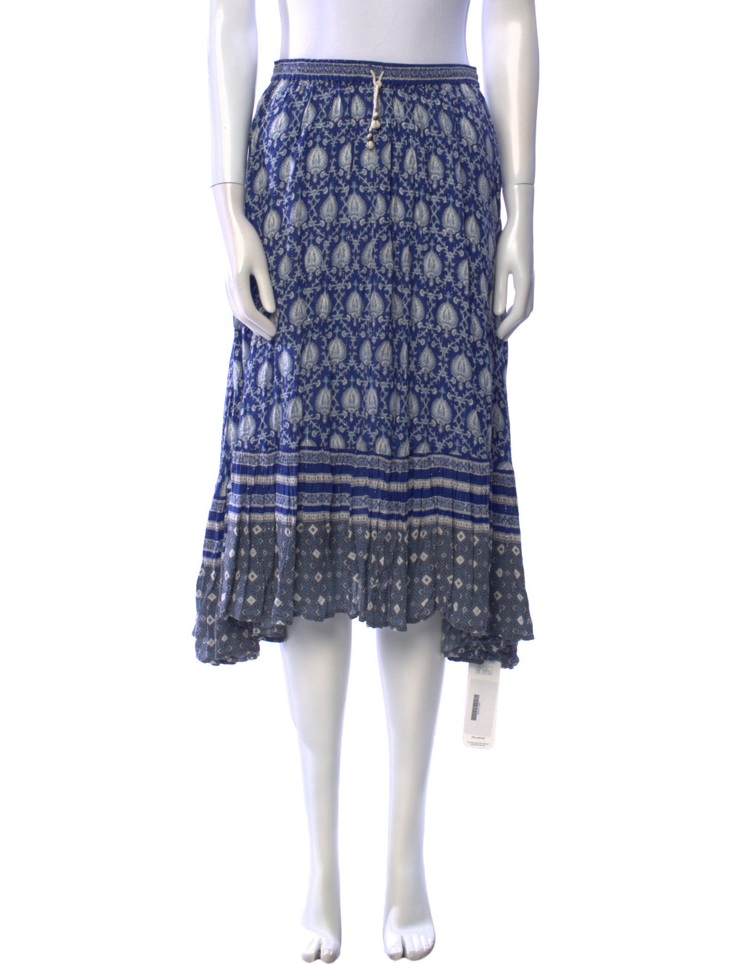 Spell Printed Midi Length Skirt