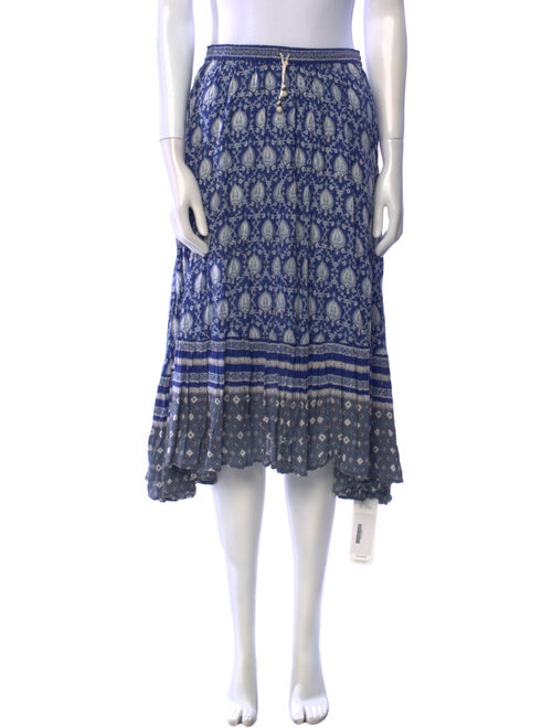 Spell Printed Midi Length Skirt
