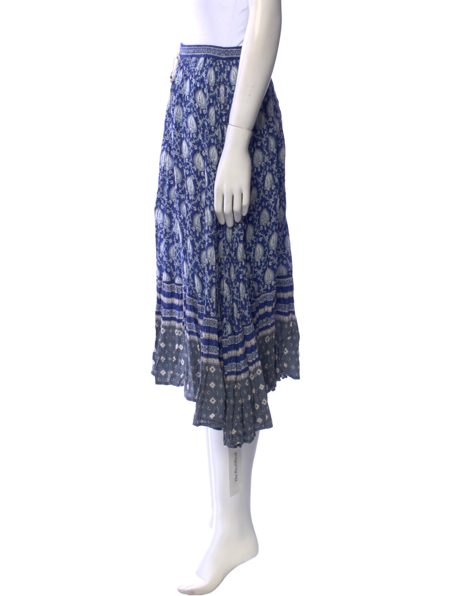 Spell Printed Midi Length Skirt