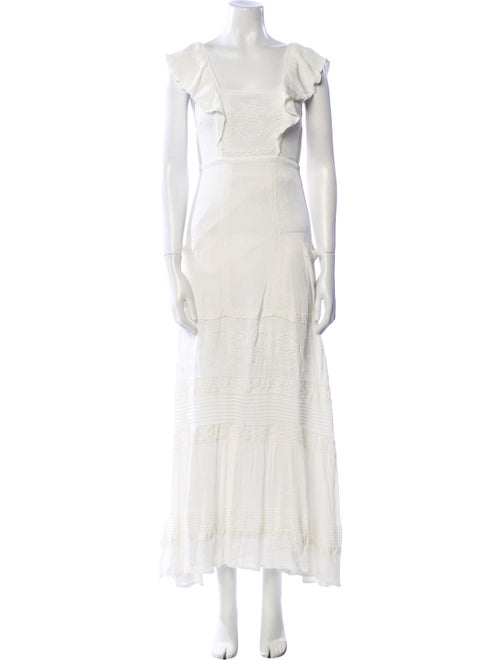 Spell Square Neckline Long Dress