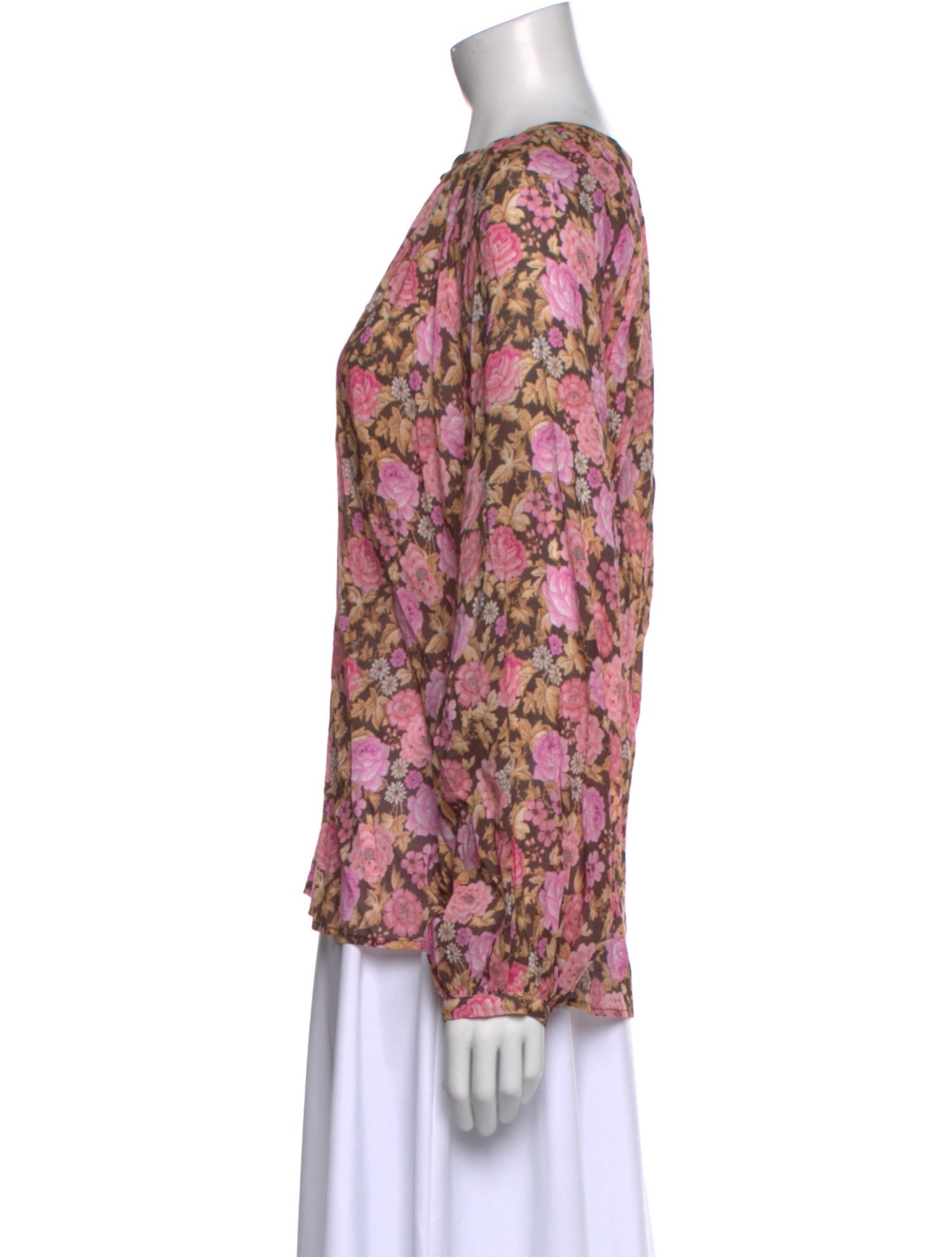 Spell Floral Print Crew Neck Blouse w/ Tags