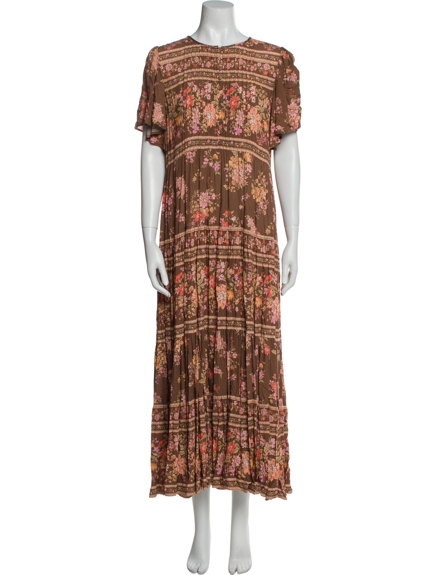 Spell Printed Long Dress