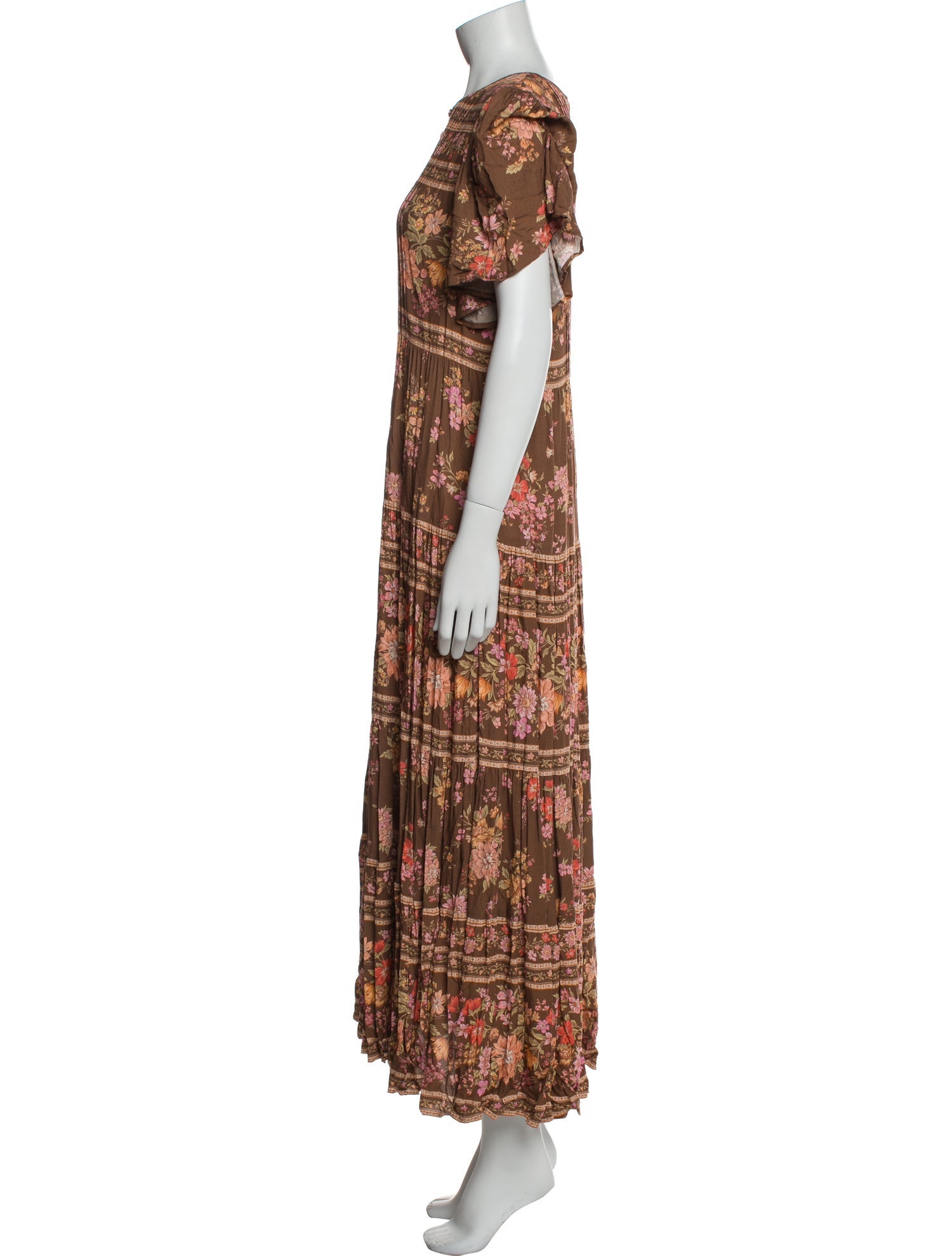 Spell Printed Long Dress