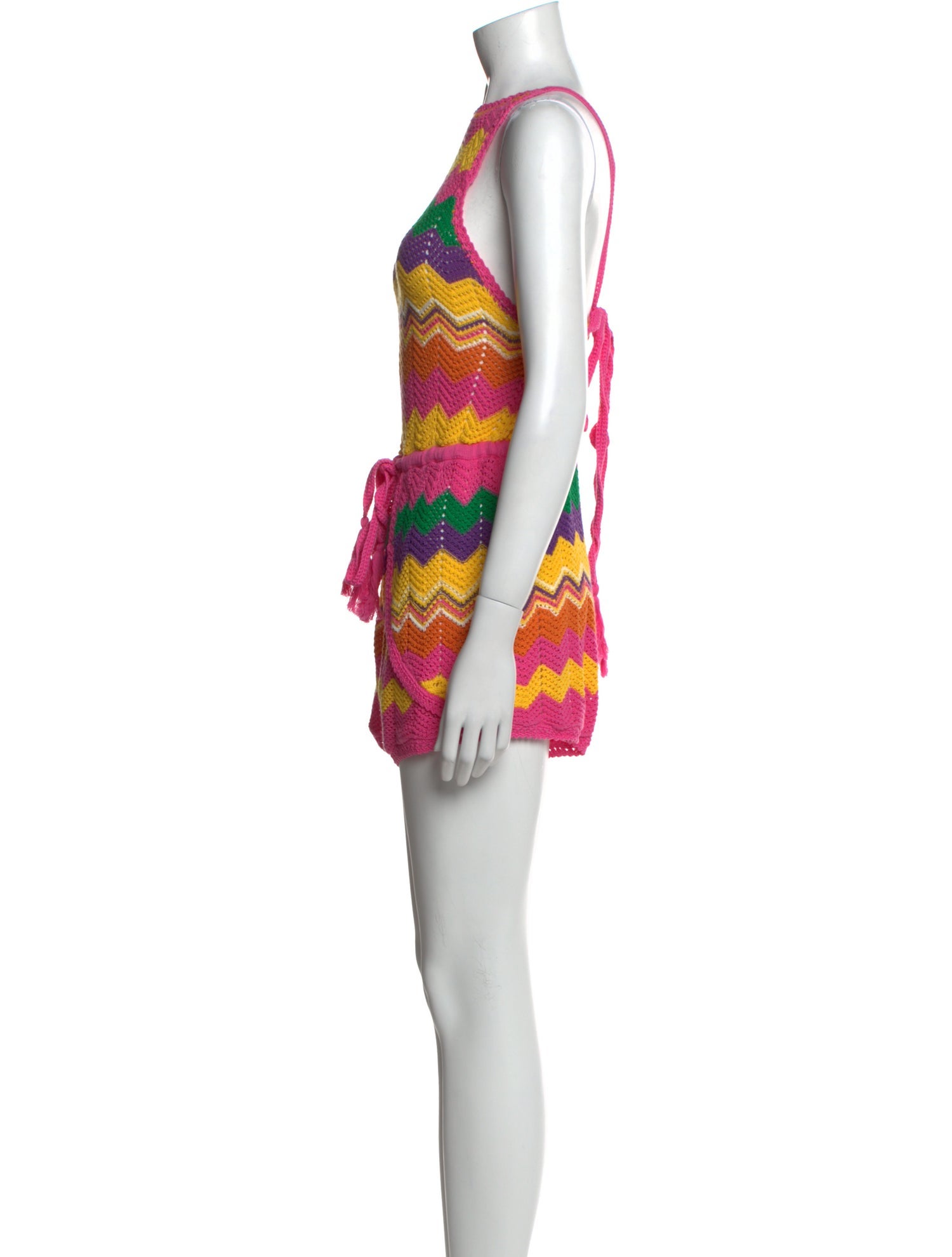 Spell Striped Crew Neck Romper w/ Tags