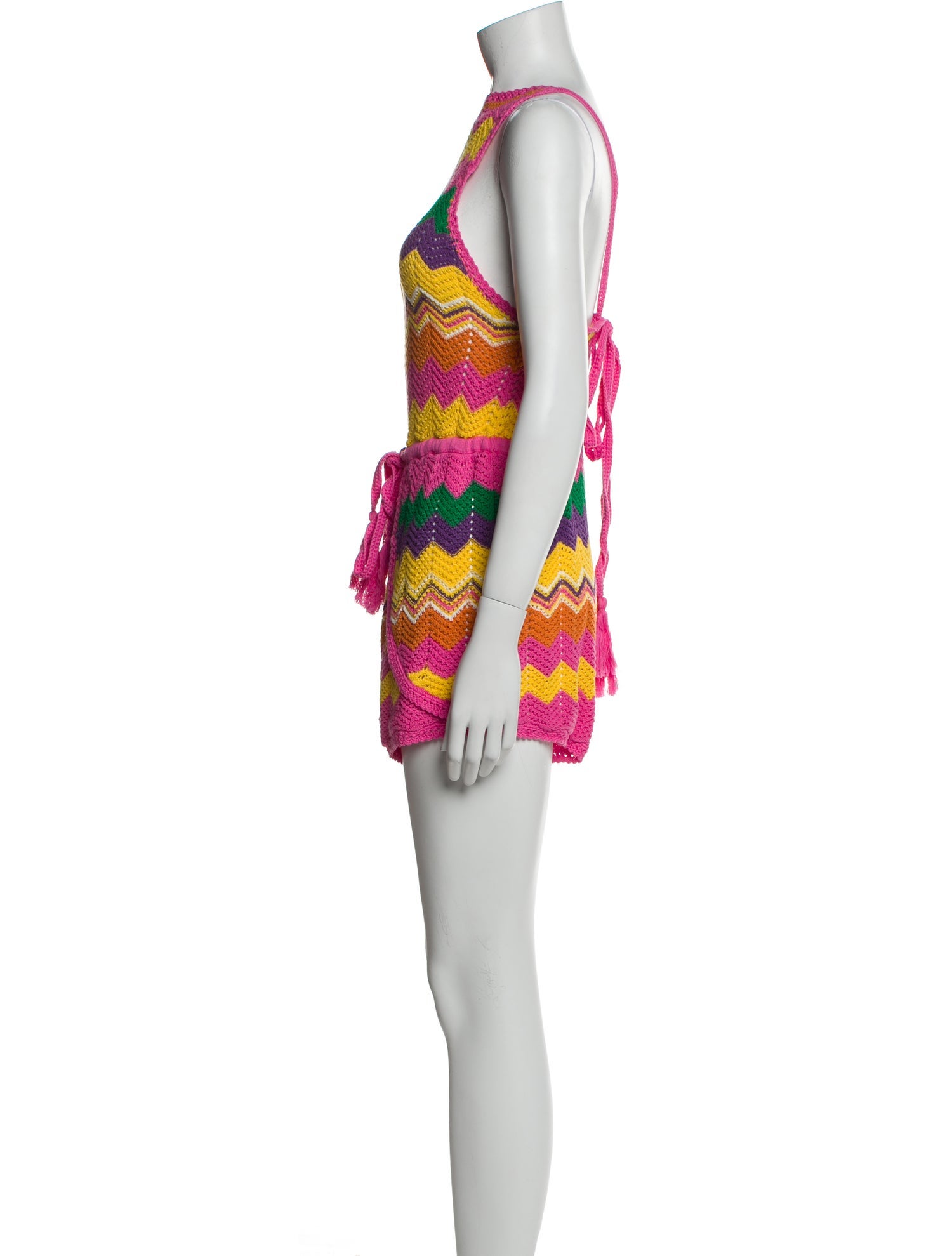 Spell Lace Pattern Bateau Neckline Romper w/ Tags