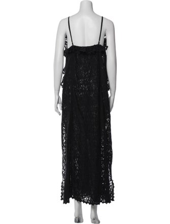 Spell V-Neck Long Dress