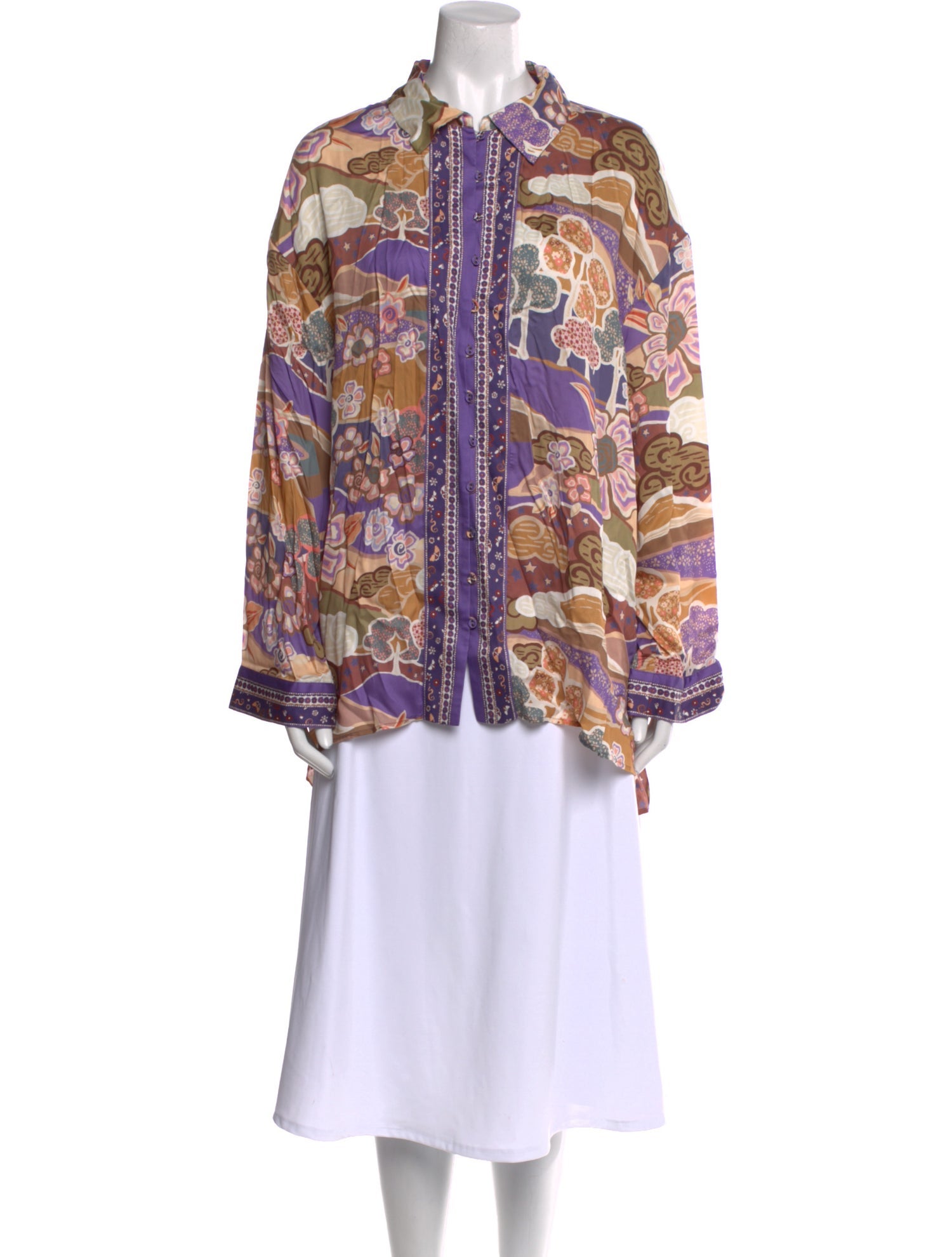 Spell Printed Mock Neck Tunic w/ Tags