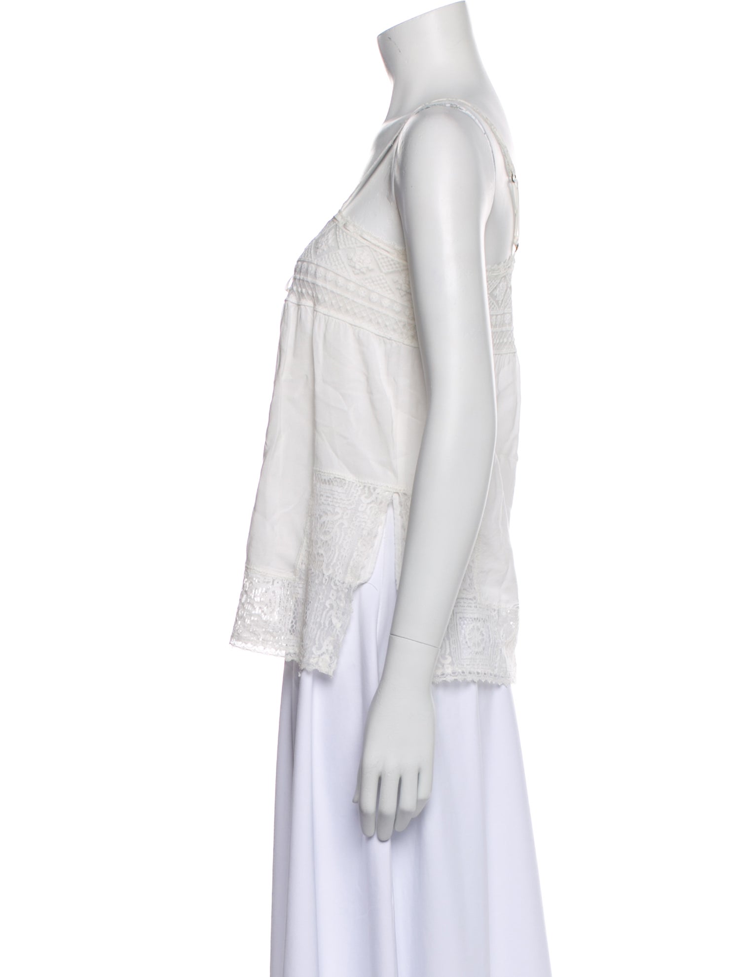 Spell Square Neckline Sleeveless Top