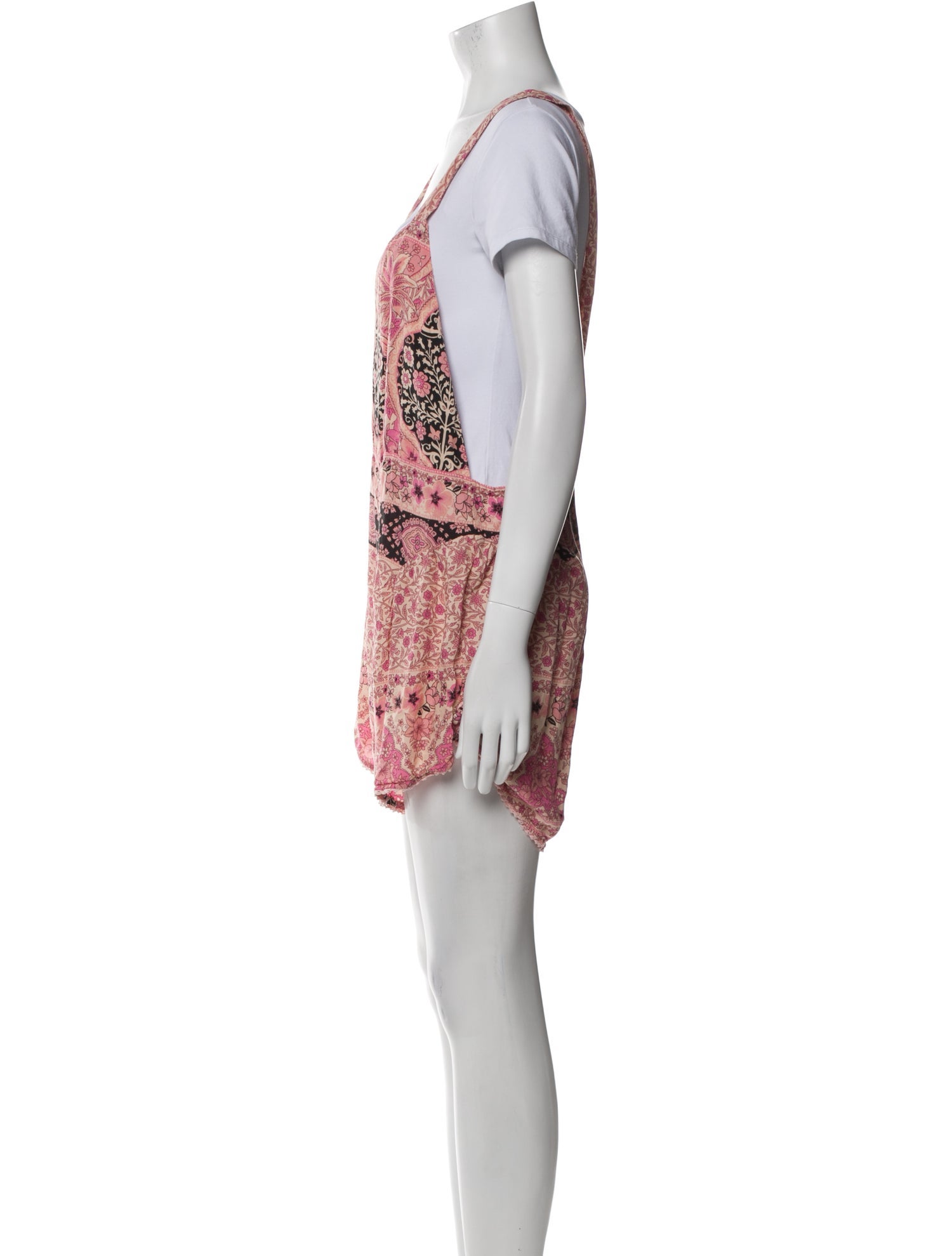 Spell Printed Square Neckline Romper