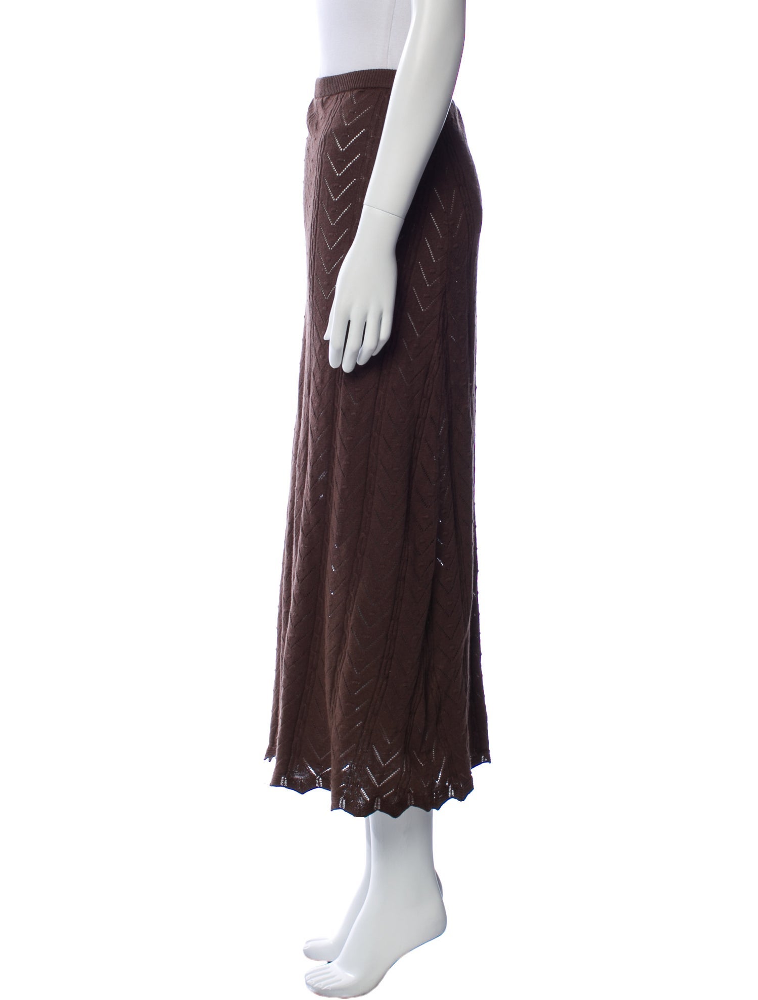 Spell Mesh Accents Midi Length Skirt