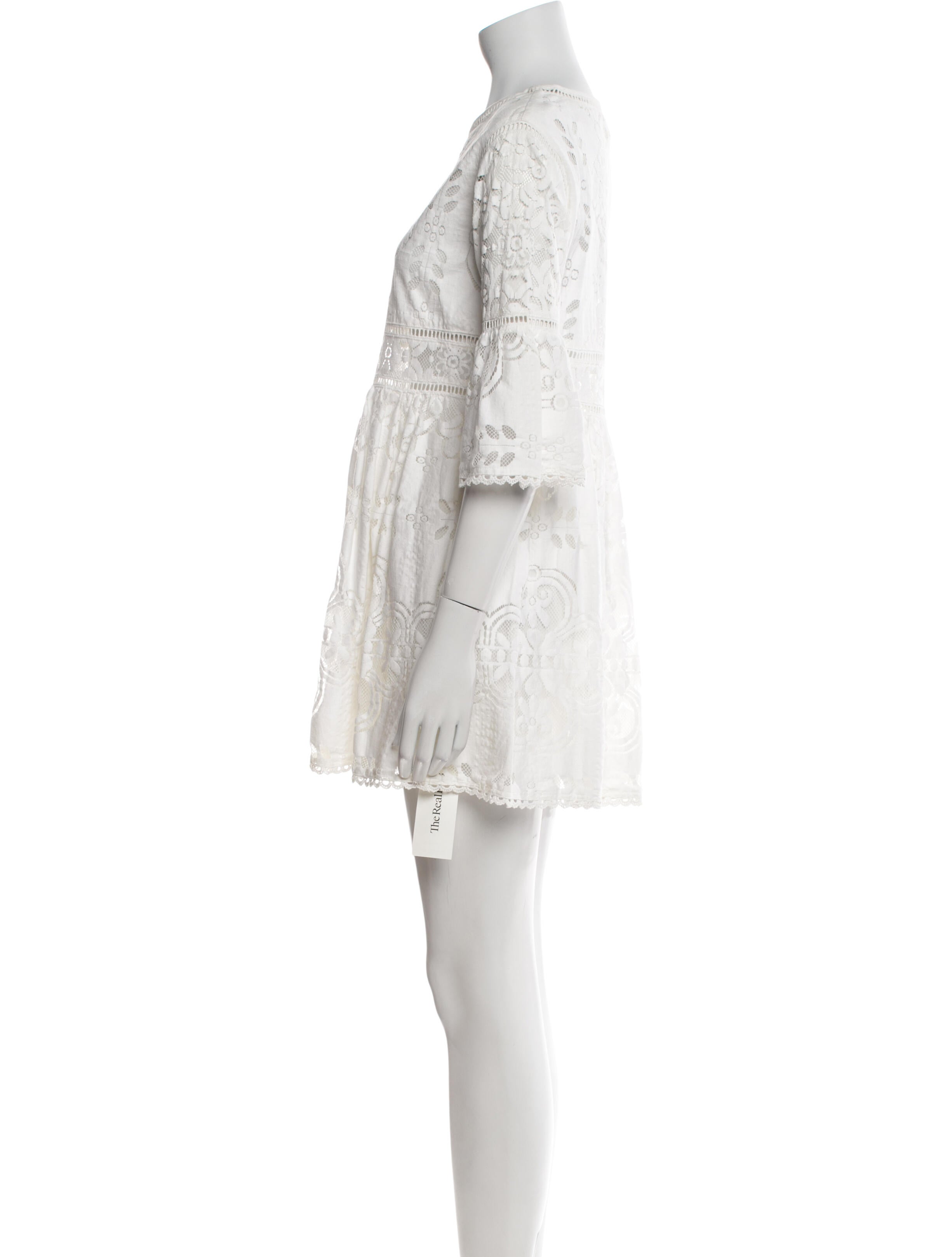 Spell Bateau Neckline Mini Dress