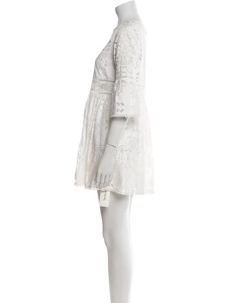 Spell Bateau Neckline Mini Dress