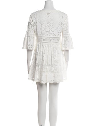 Spell Bateau Neckline Mini Dress