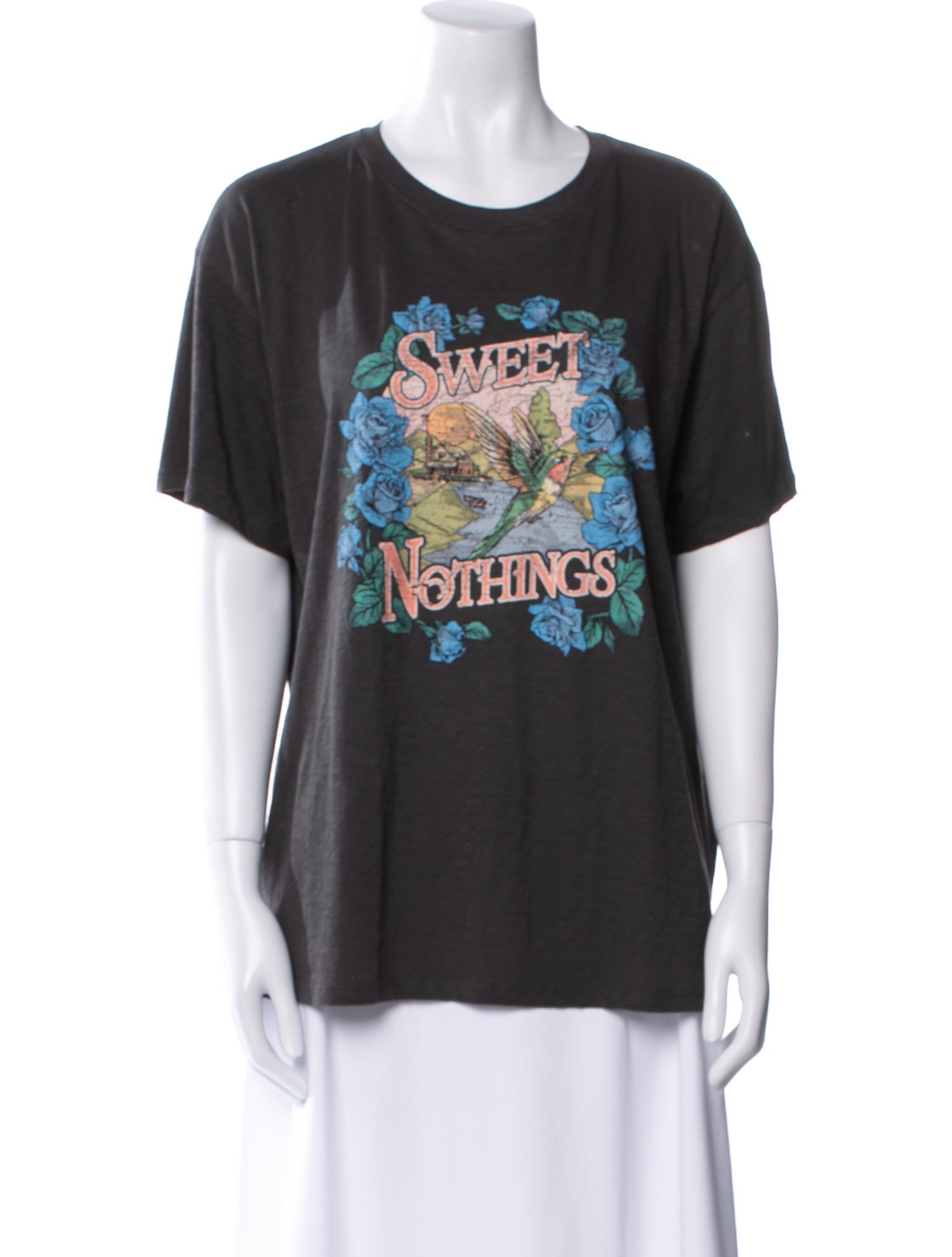 Spell Graphic Print Crew Neck T-Shirt