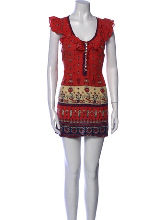 Spell Printed Mini Dress