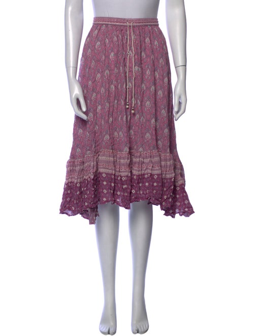 Spell Printed Knee-Length Skirt