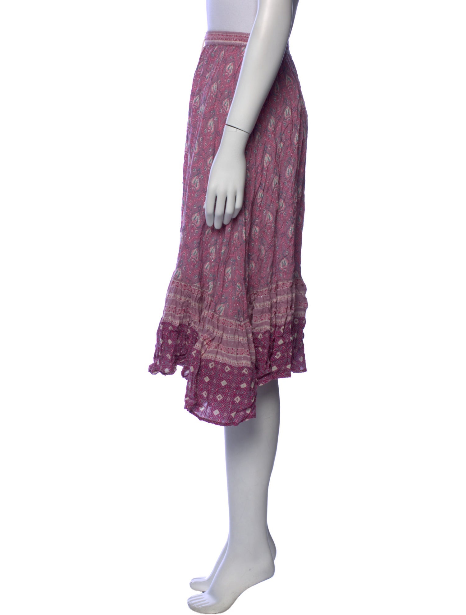 Spell Printed Knee-Length Skirt