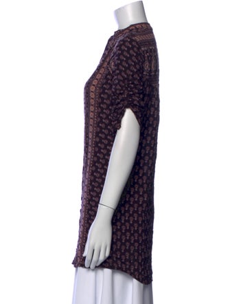 Spell Printed Mock Neck Tunic