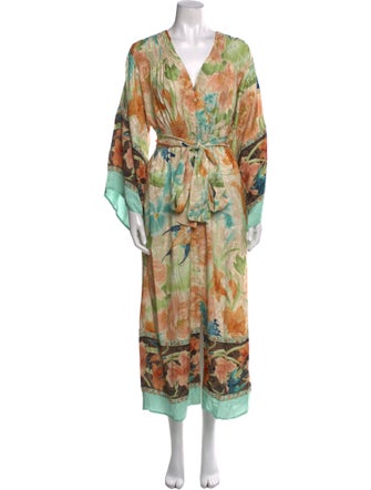 Spell Printed Long Dress