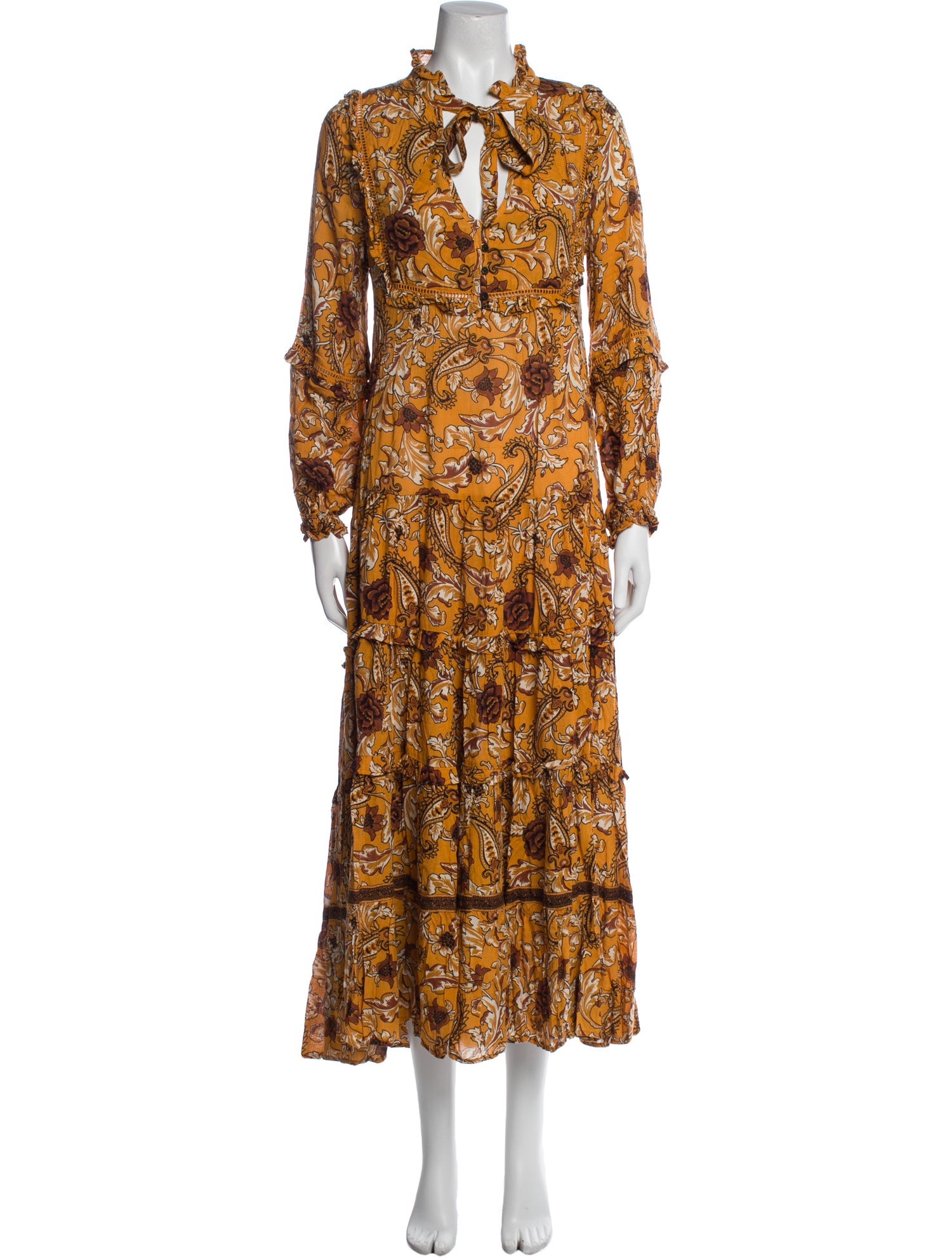 Spell Paisley Print Long Dress w/ Tags