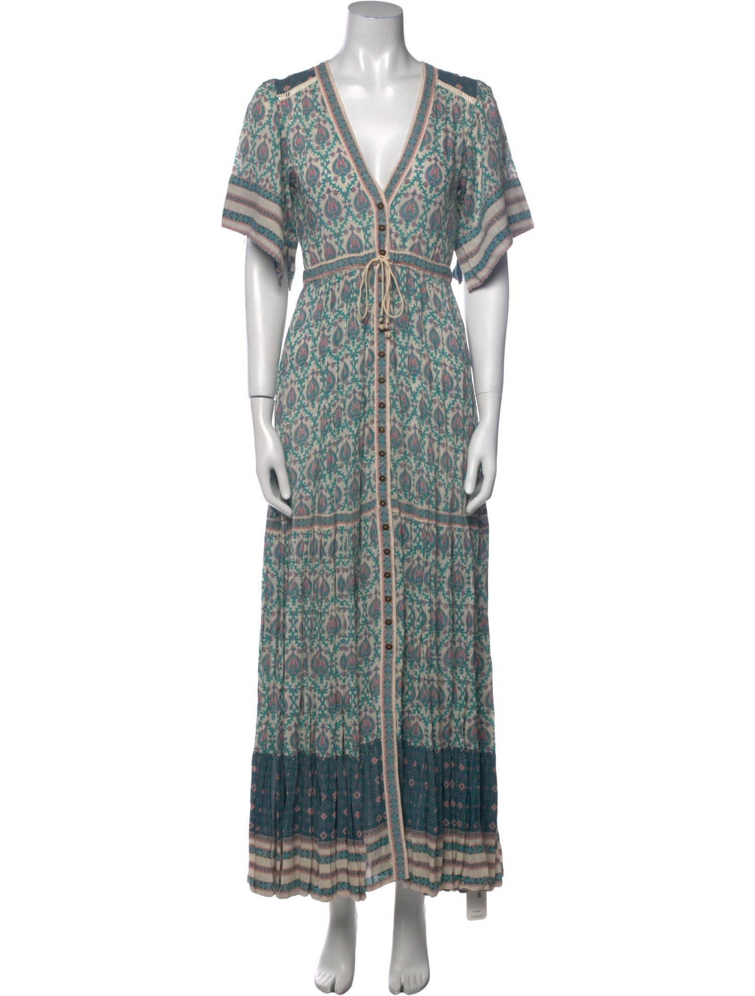 Spell Printed Long Dress w/ Tags