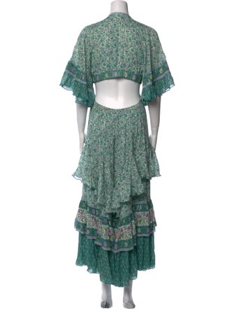 Spell Floral Print Long Dress