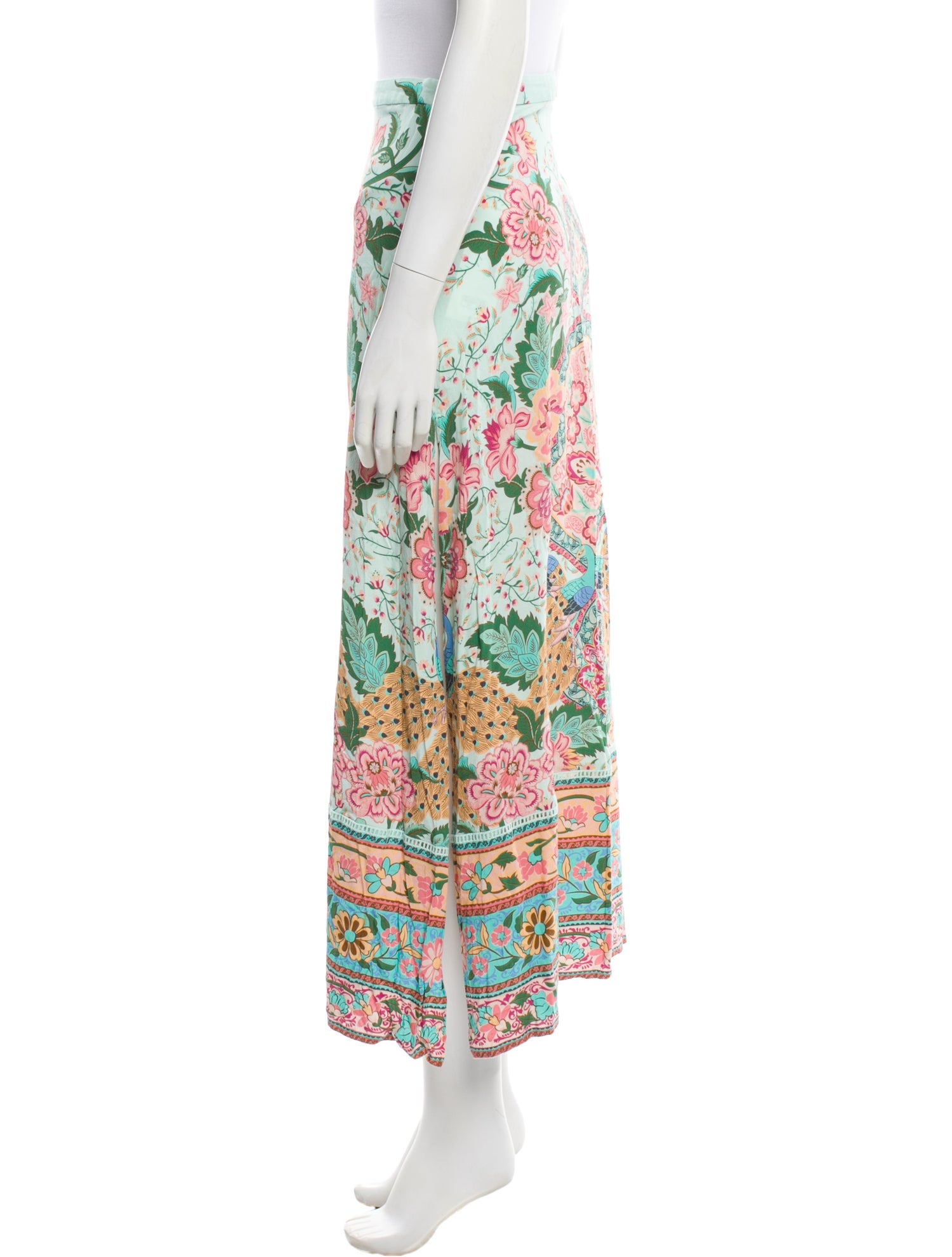 Spell Printed Midi Length Skirt