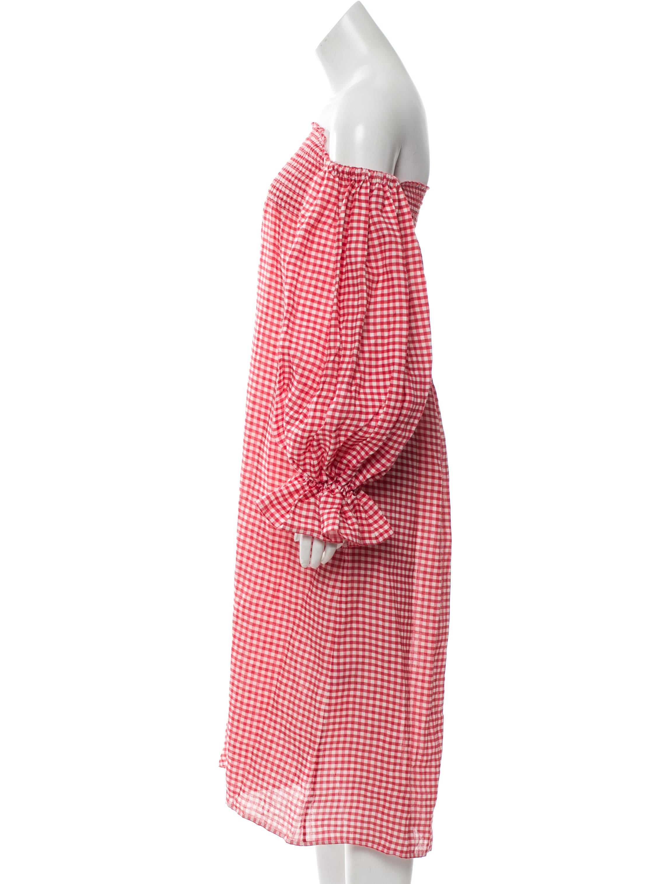 open lace back dress Dolce Gingham Rosa Sleep Dress main image 0
