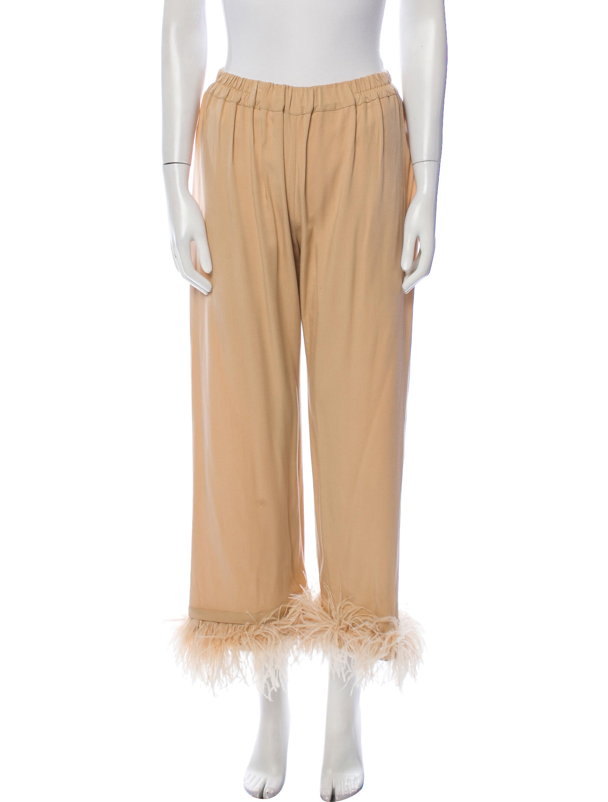Sleeper Feather Trim Pajamas