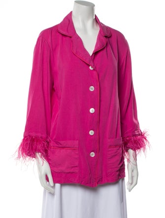 Sleeper Feather Trim Pajamas