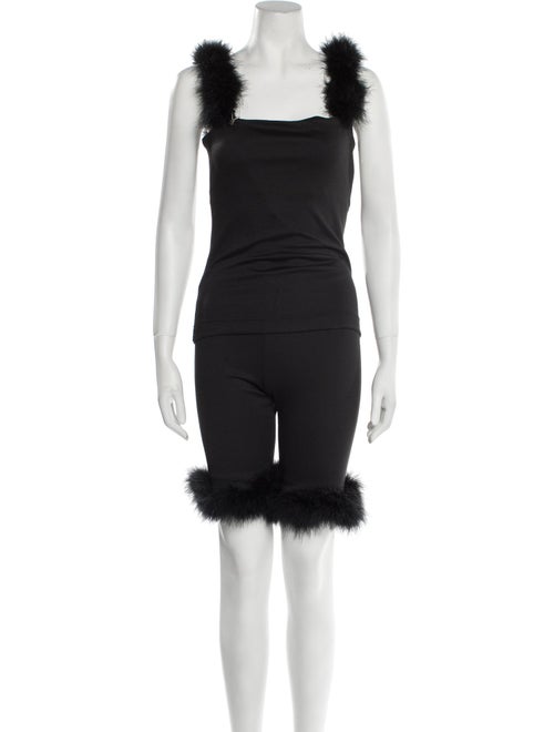 Sleeper Feather Trim Lounge Set