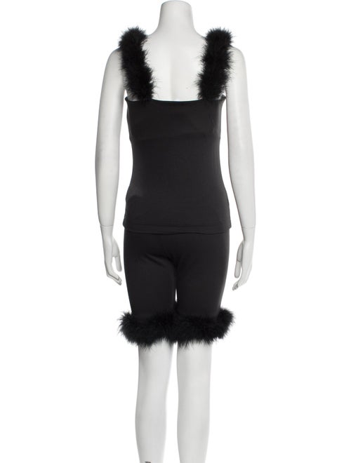 Sleeper Feather Trim Lounge Set