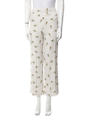 Sleeper Pants Floral Print Straight Leg XS