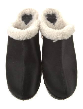 Sleeper Satin Studded Accents Mules