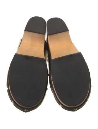 Sleeper Satin Studded Accents Mules