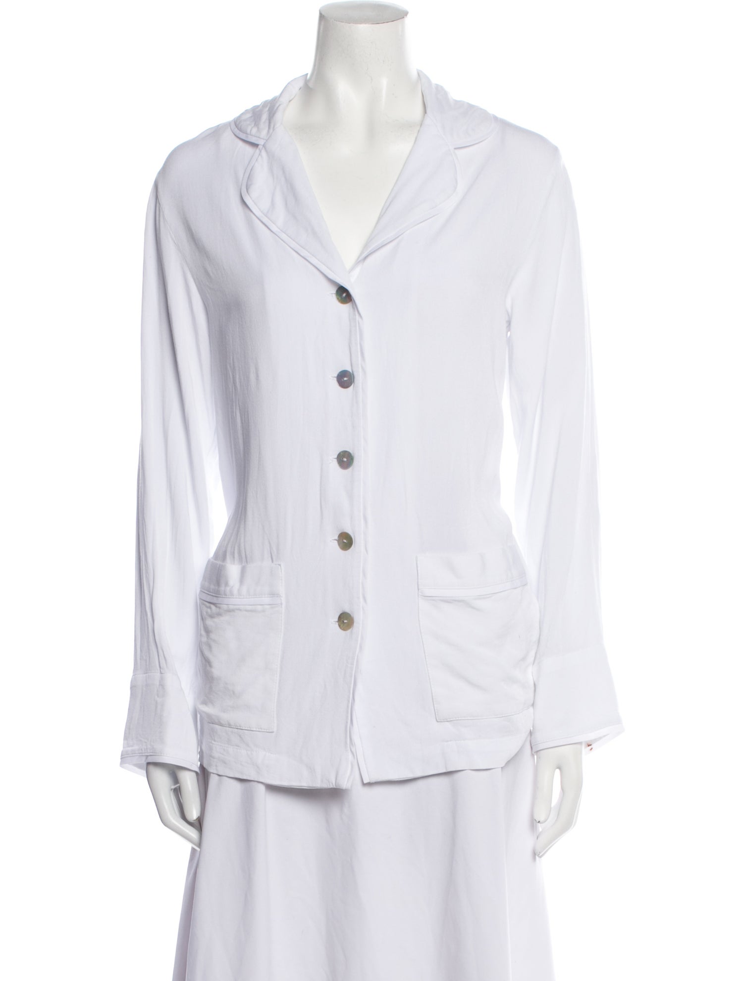 Sleeper Long Sleeve Button-Up Top
