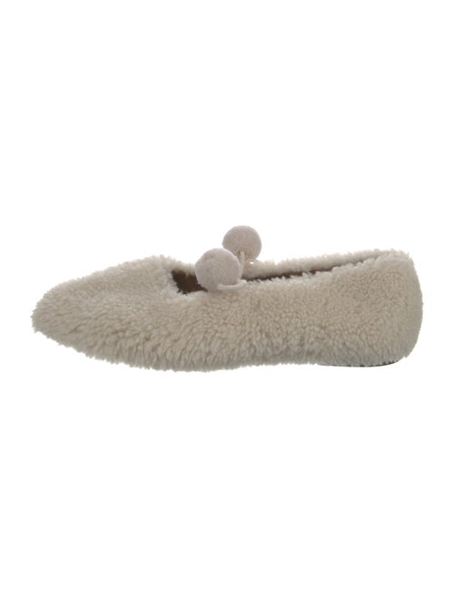 Sleeper Shearling Faux Fur Trim Flats
