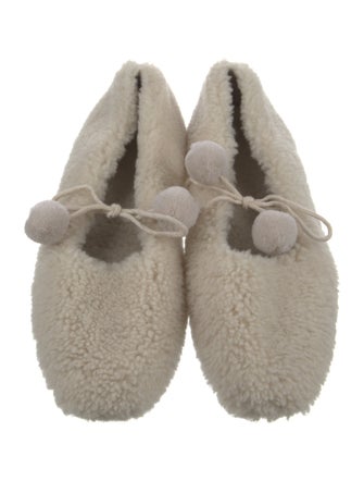 Sleeper Shearling Faux Fur Trim Flats